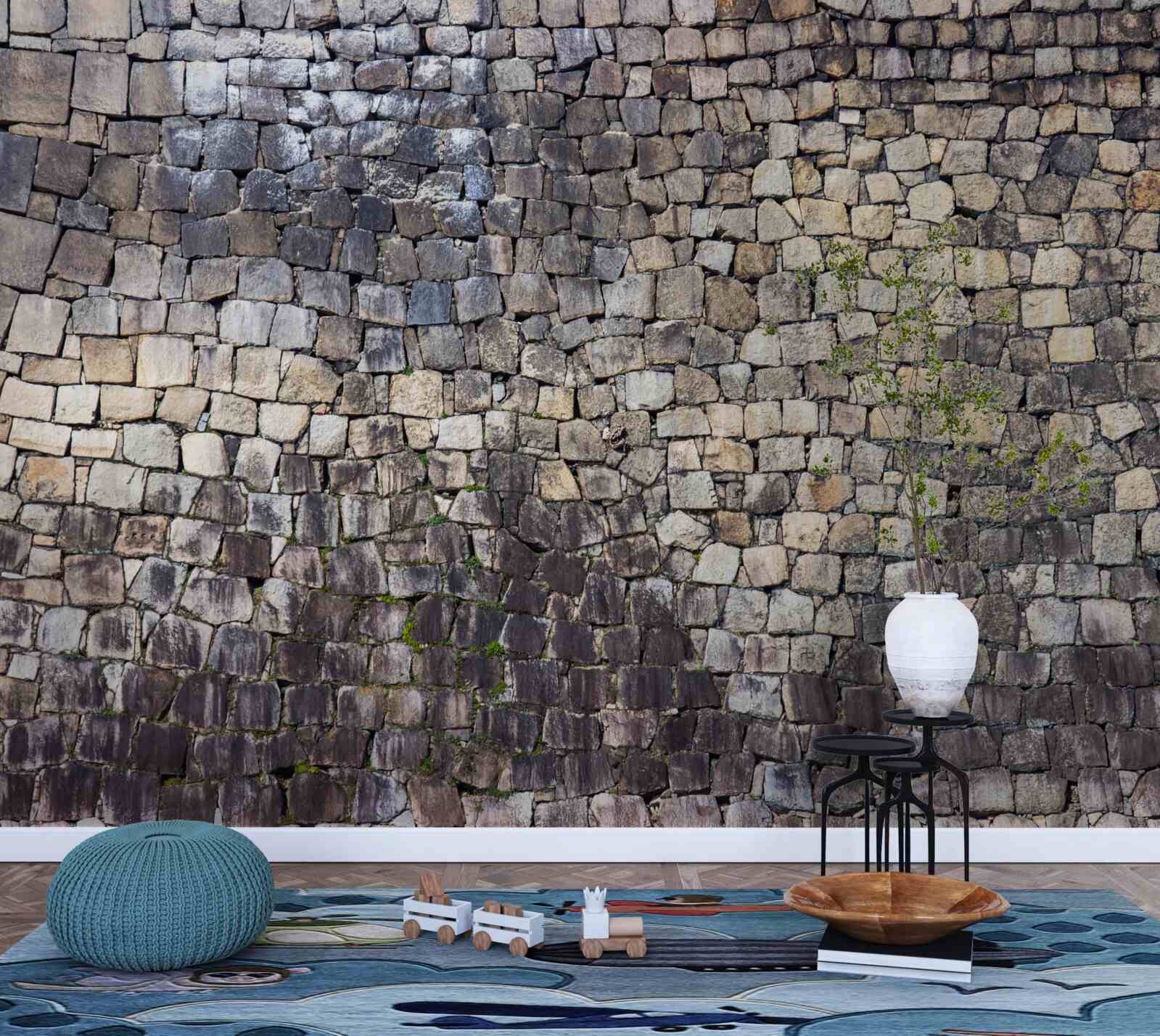 Papier peint Mur médiéval en vieilles pierres