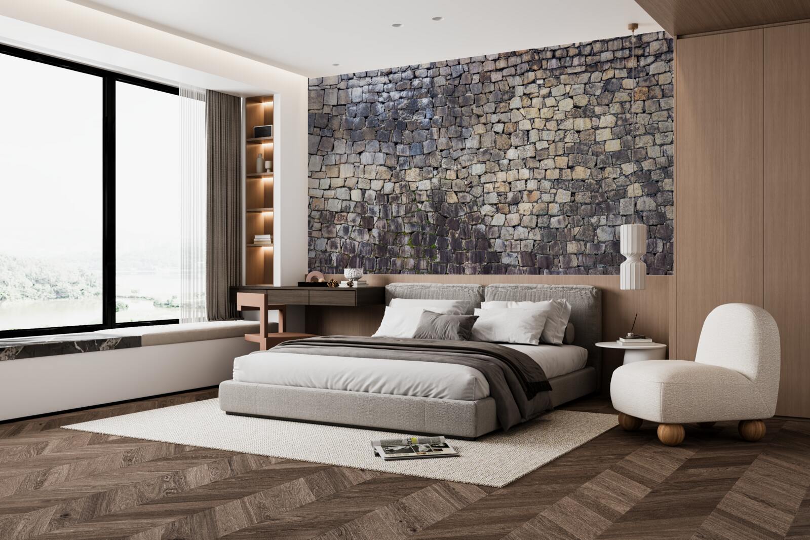 Papier peint Mur médiéval en vieilles pierres