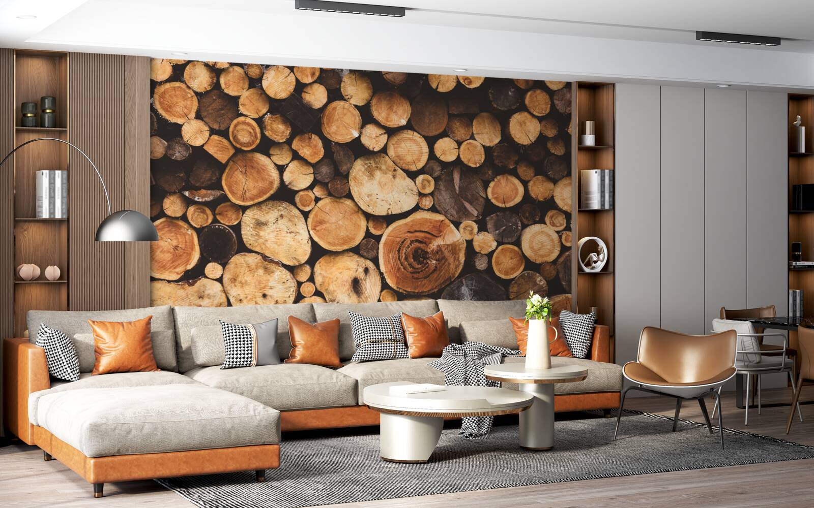 Papier peint coupe à blanc