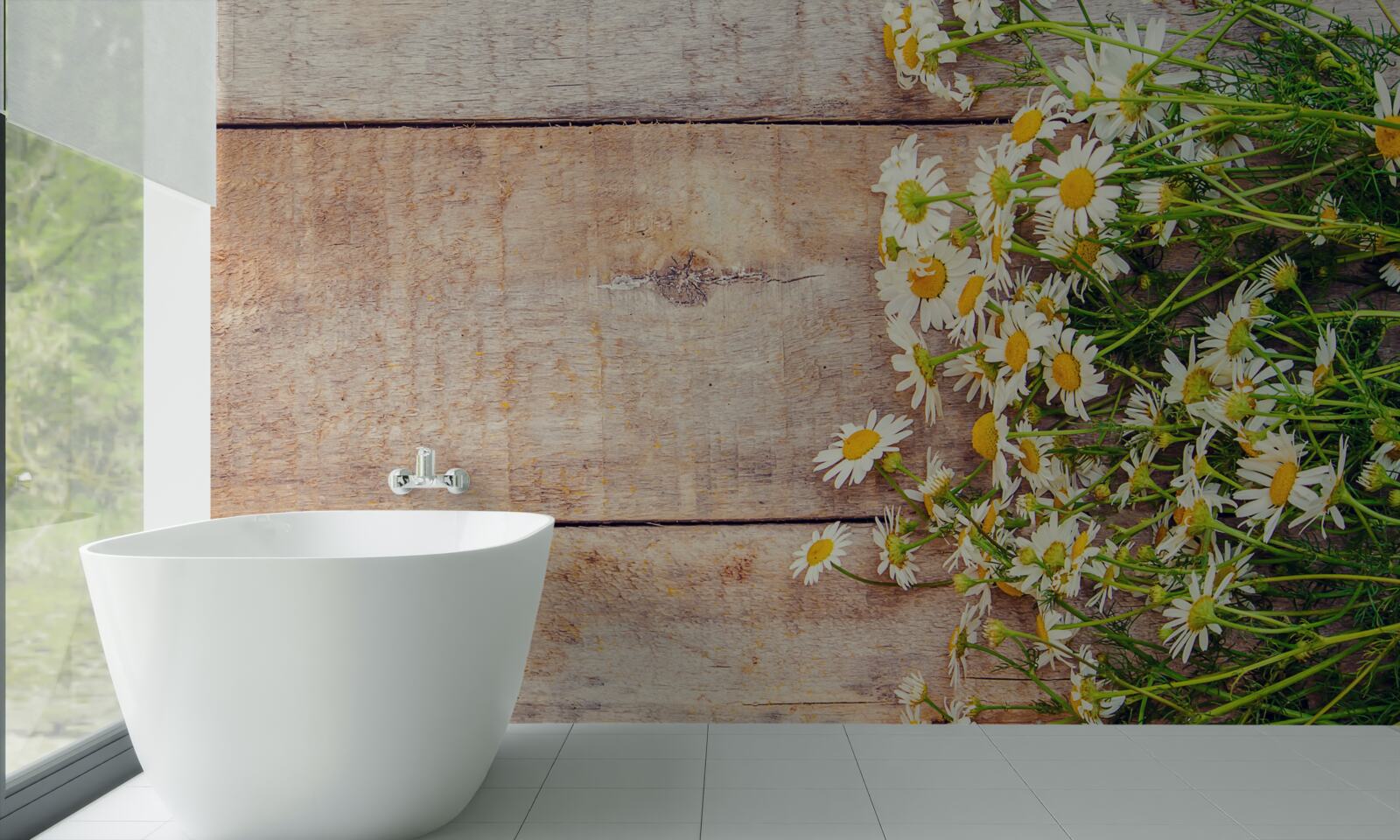 Papier peint quelques marguerites sur la piste de danse