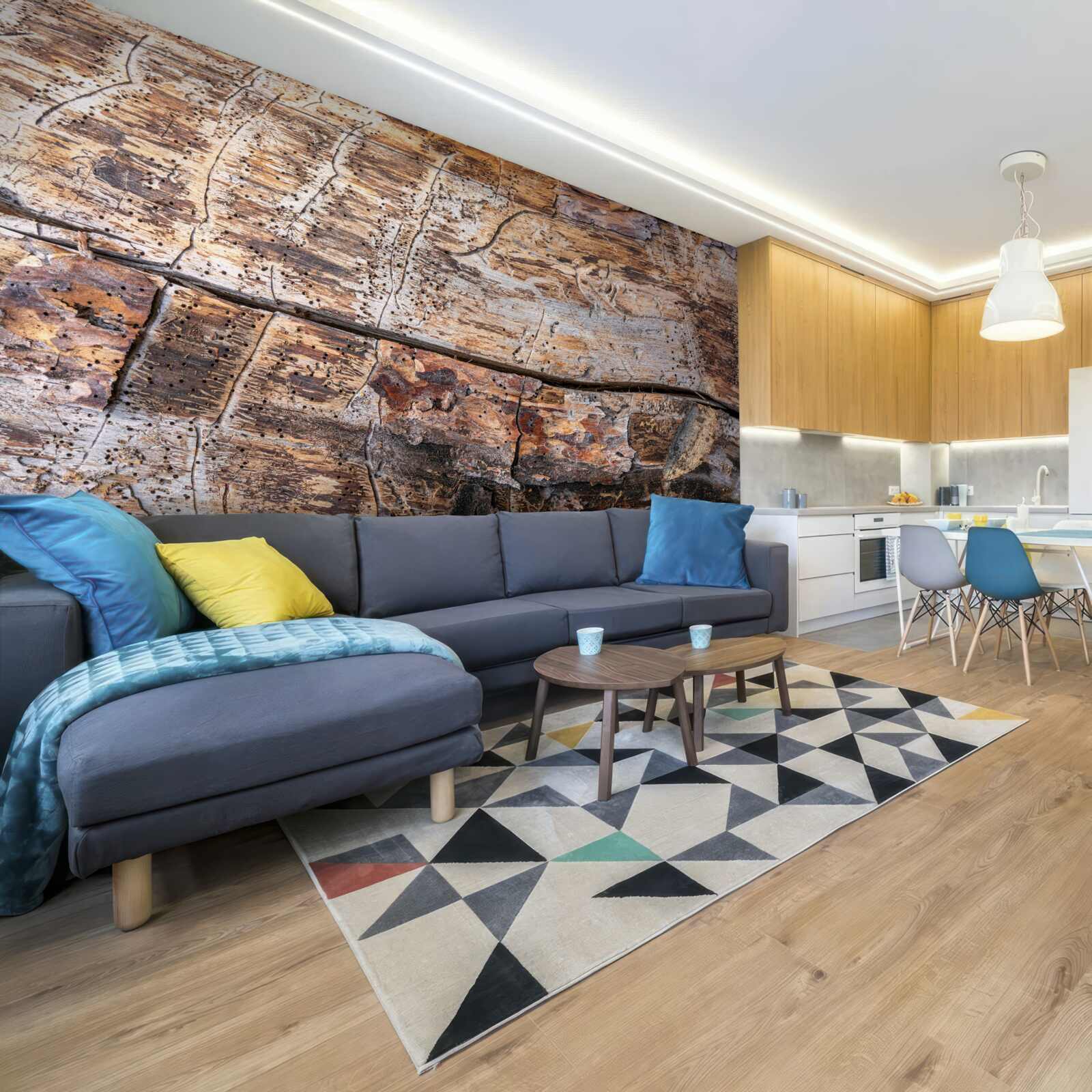 Papier peint structure du bois pourri