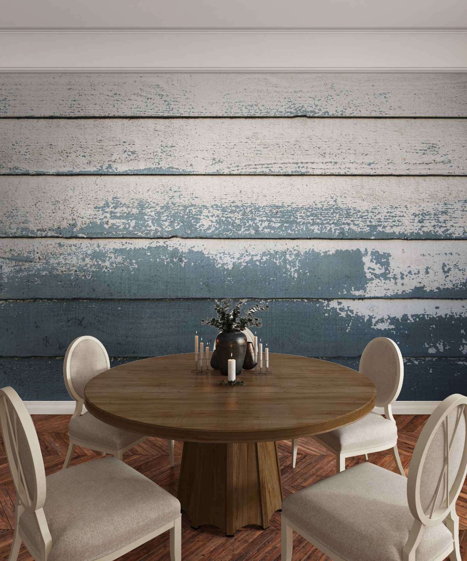 Papier peint vieux panneau de bois qui a perdu son revêtement