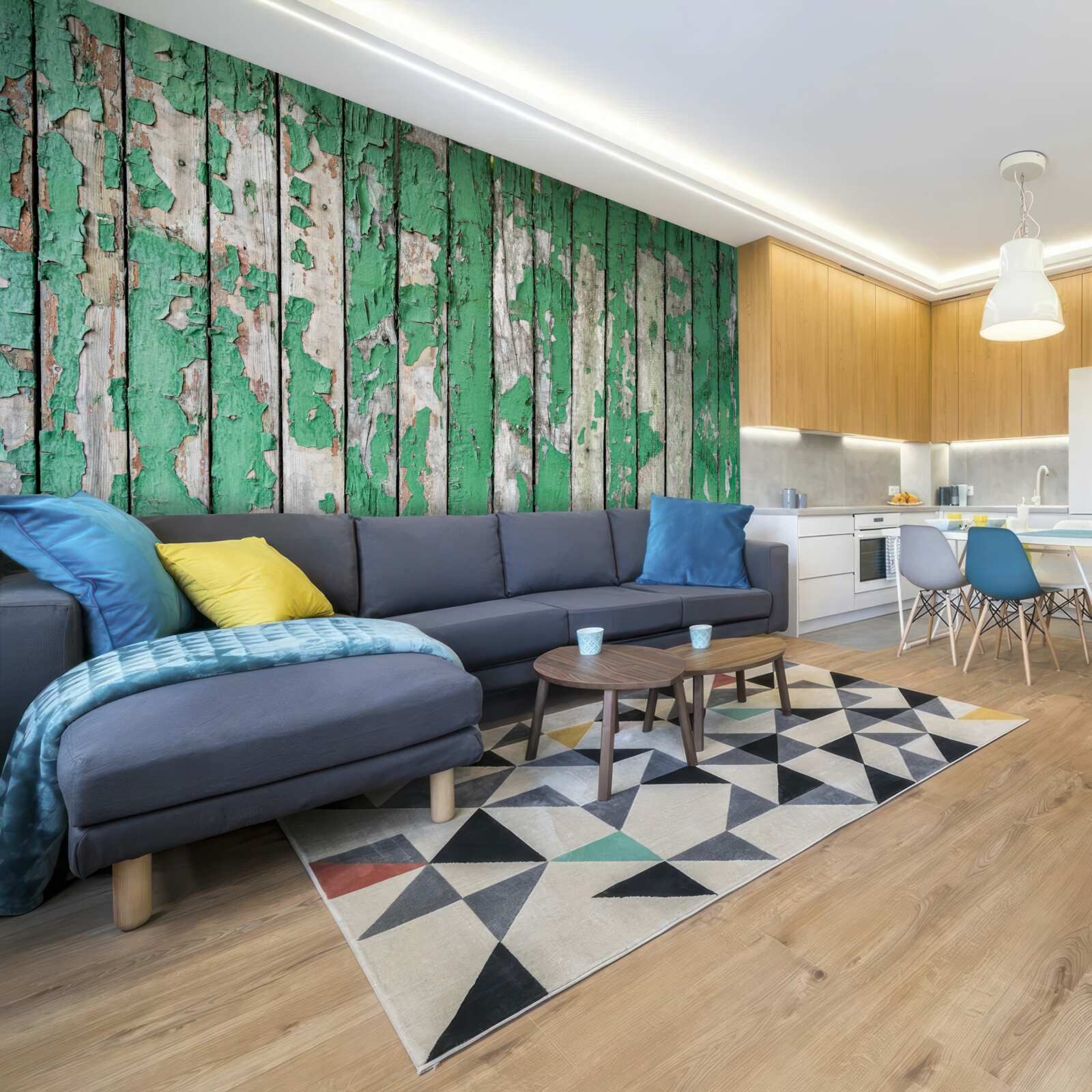 Papier peint une clôture qui a perdu son éclat vert