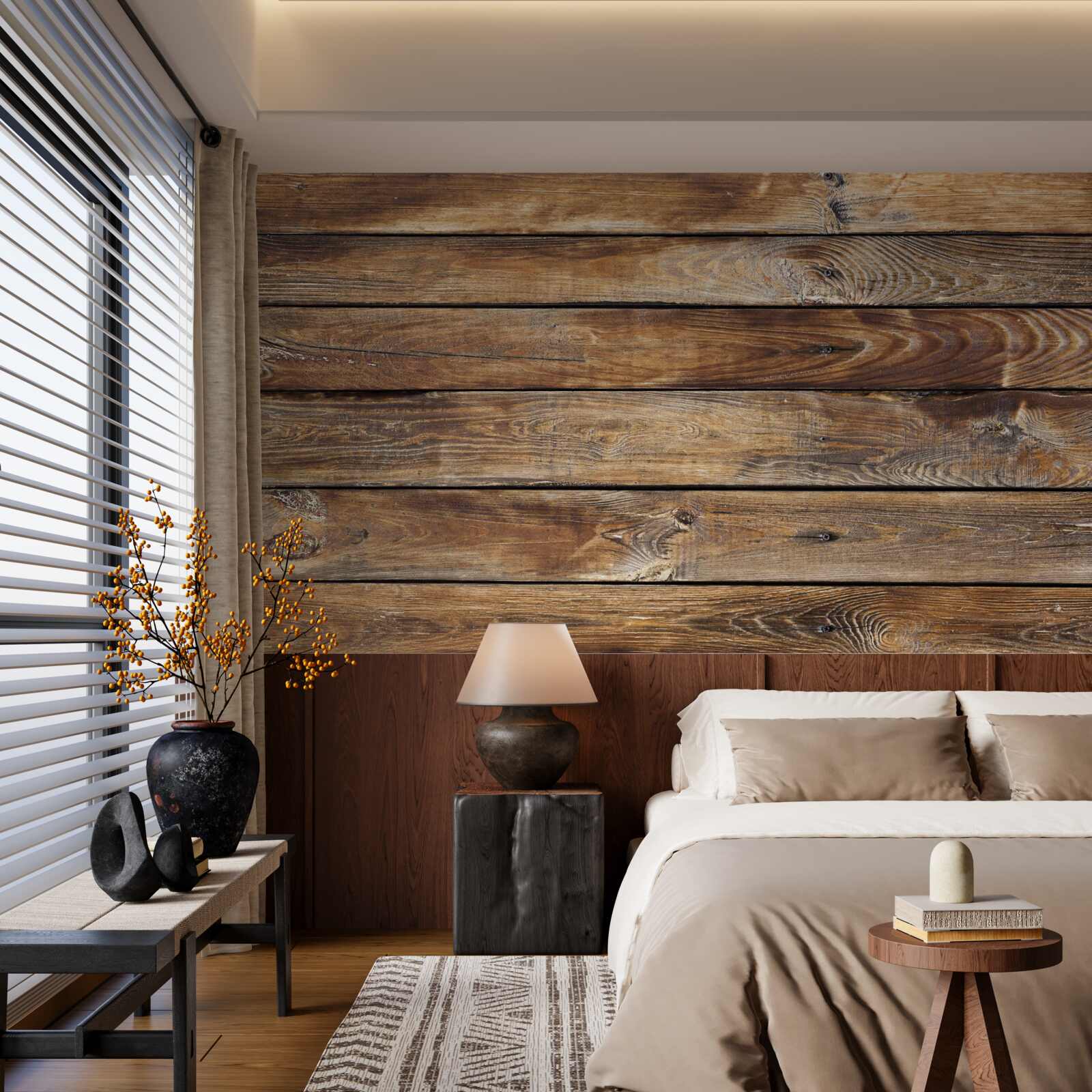 Papier peint fond, antique et en bois