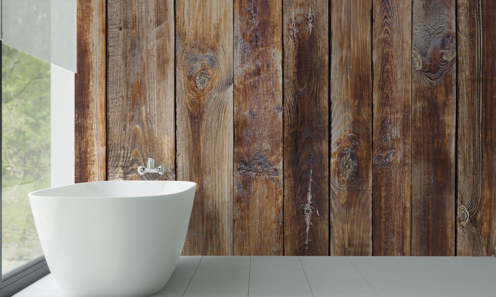 Papier peint les poutres sont en bois brun foncé