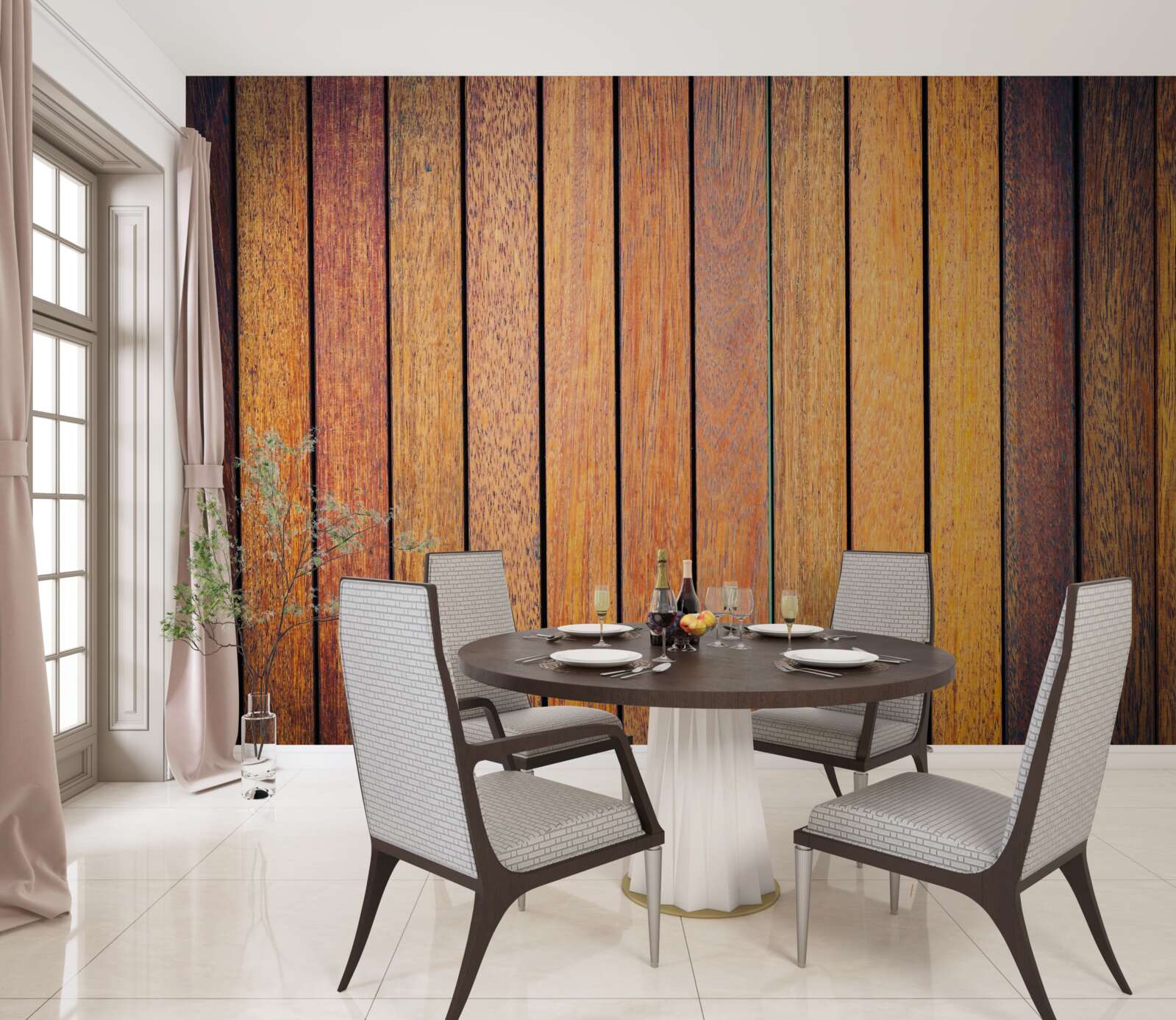 Papier peint textures de bois antique