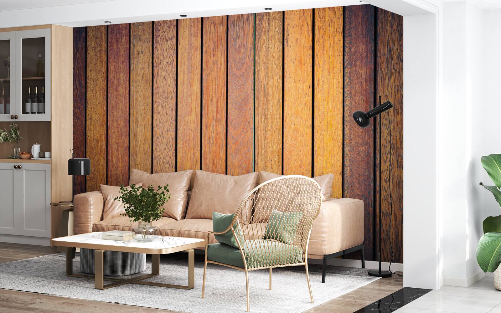 Papier peint textures de bois antique