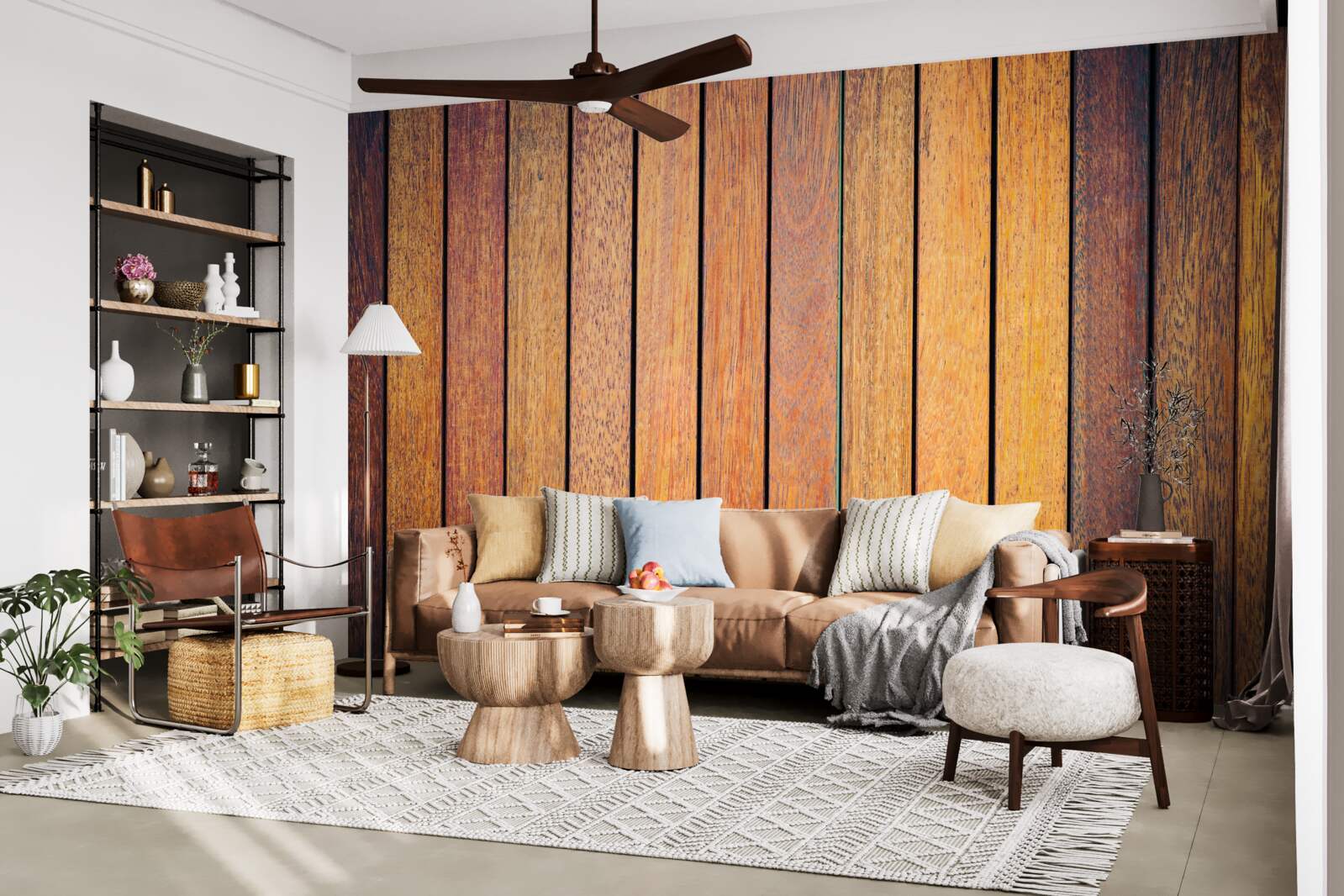 Papier peint textures de bois antique