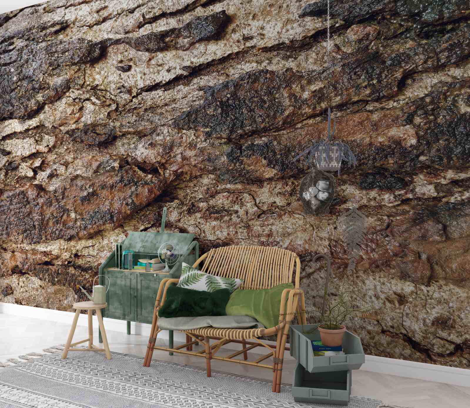 Papier peint cuir naturel attrayant