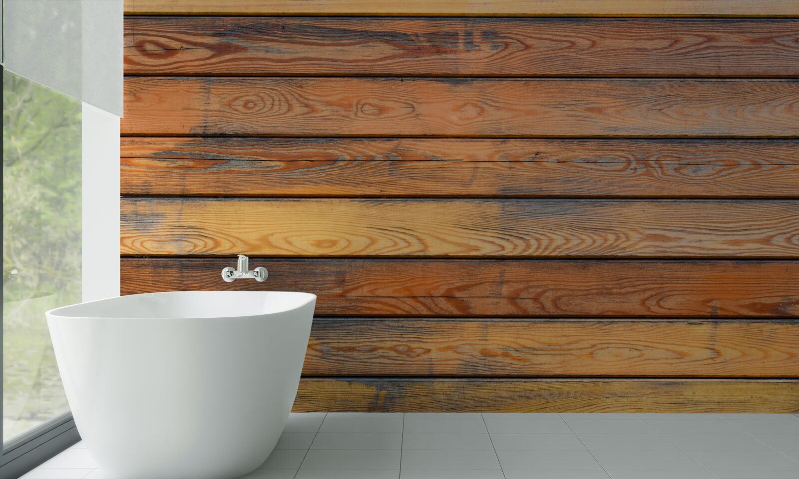 Papier peint planches de bois anciennes