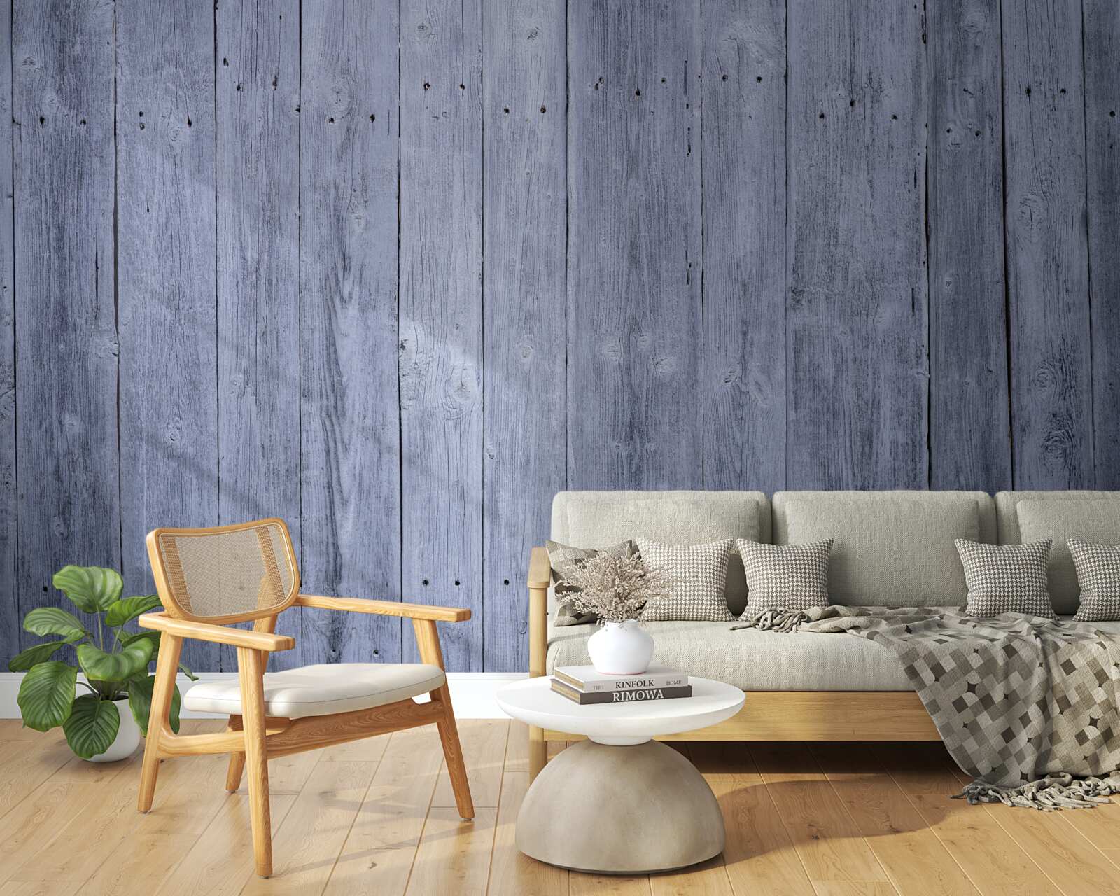 Papier peint clôture historique en bois