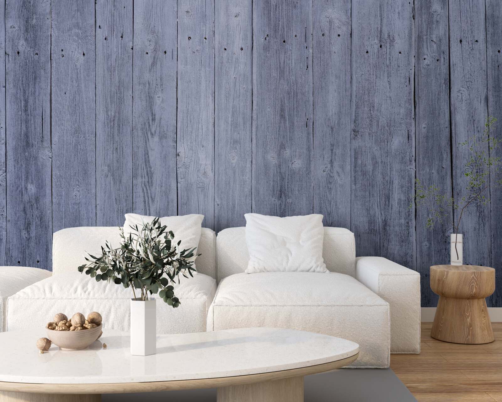 Papier peint clôture historique en bois