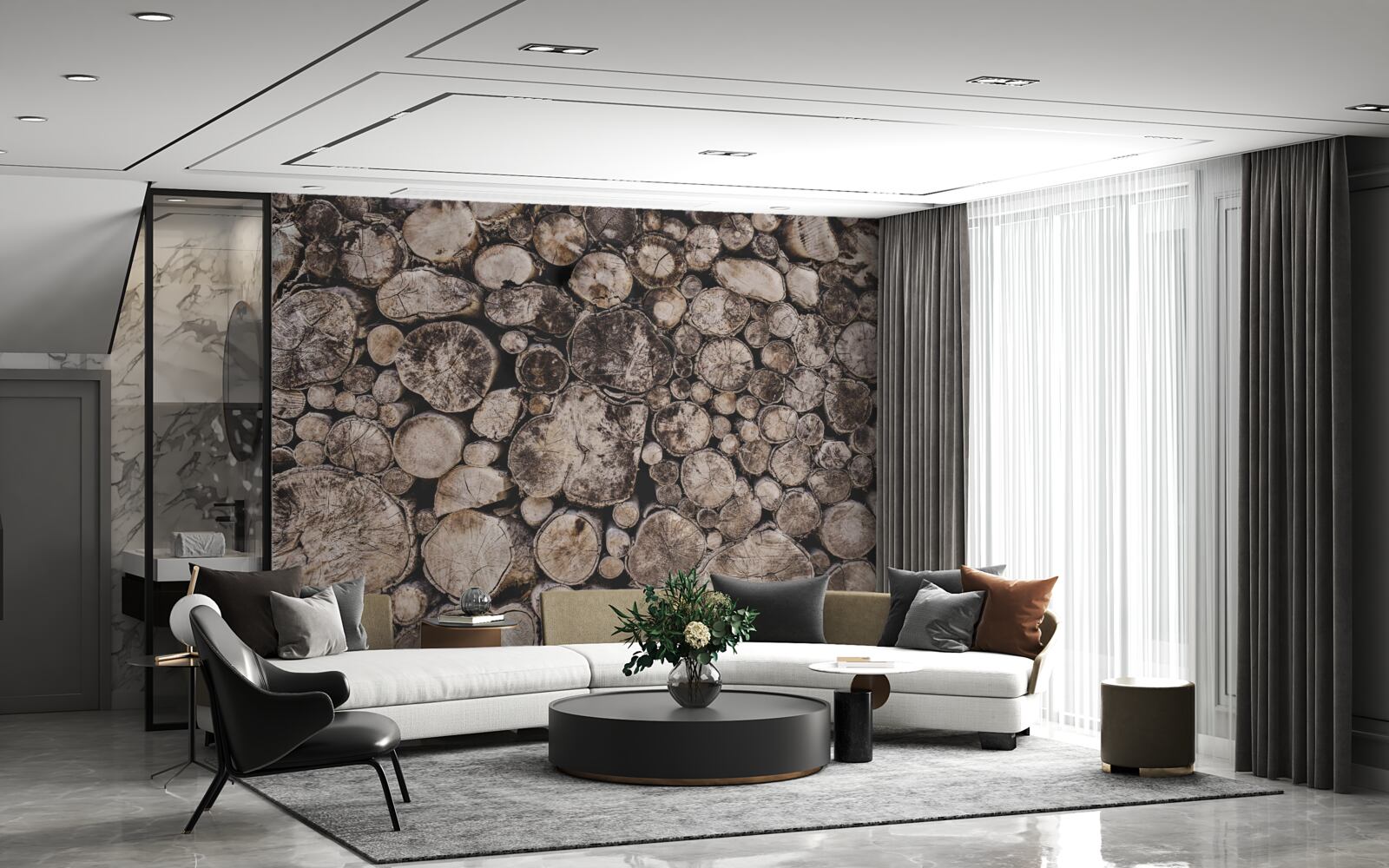 Papier peint les morceaux de bois impurs