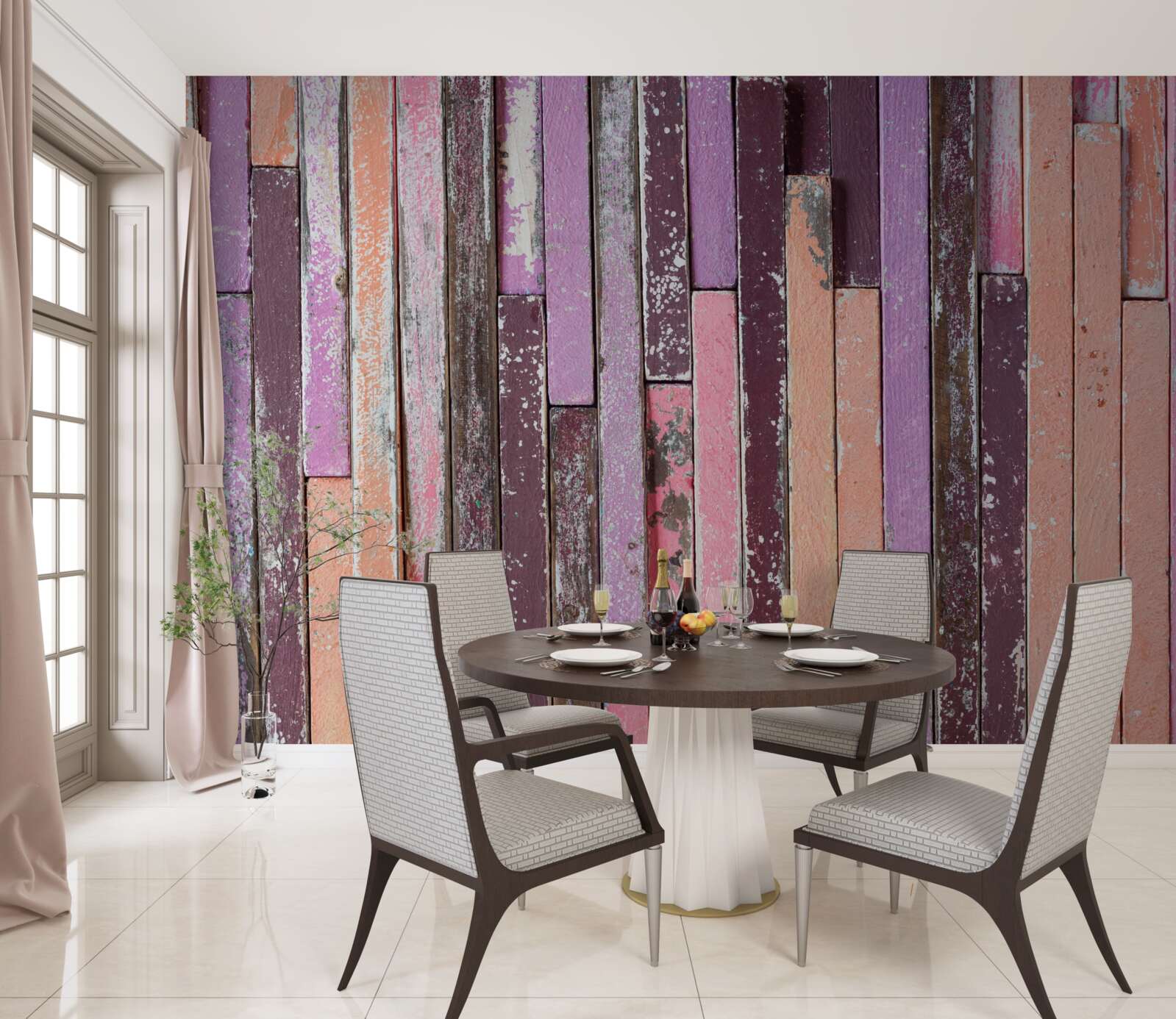 Papier peint lames de parquet en bois de différentes couleurs de l'ancien temps