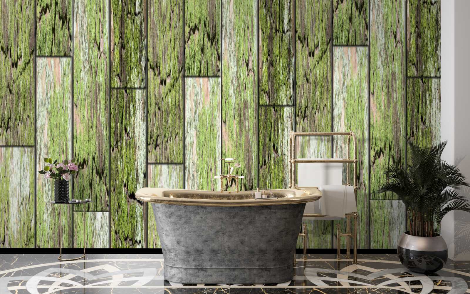 Papier peint boiseries peintes anciennes