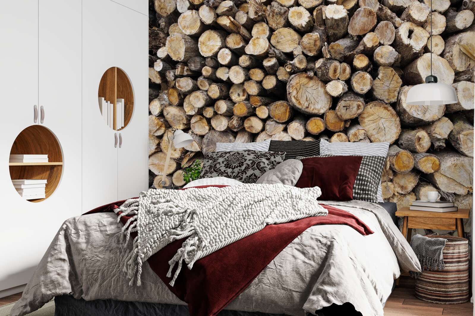 Papier peint les arbres abattus sont très nombreux