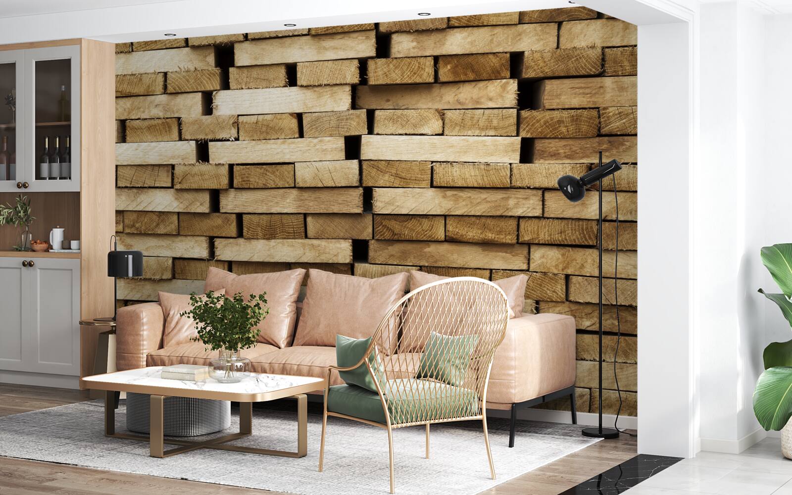 Papier peint mur de pavés