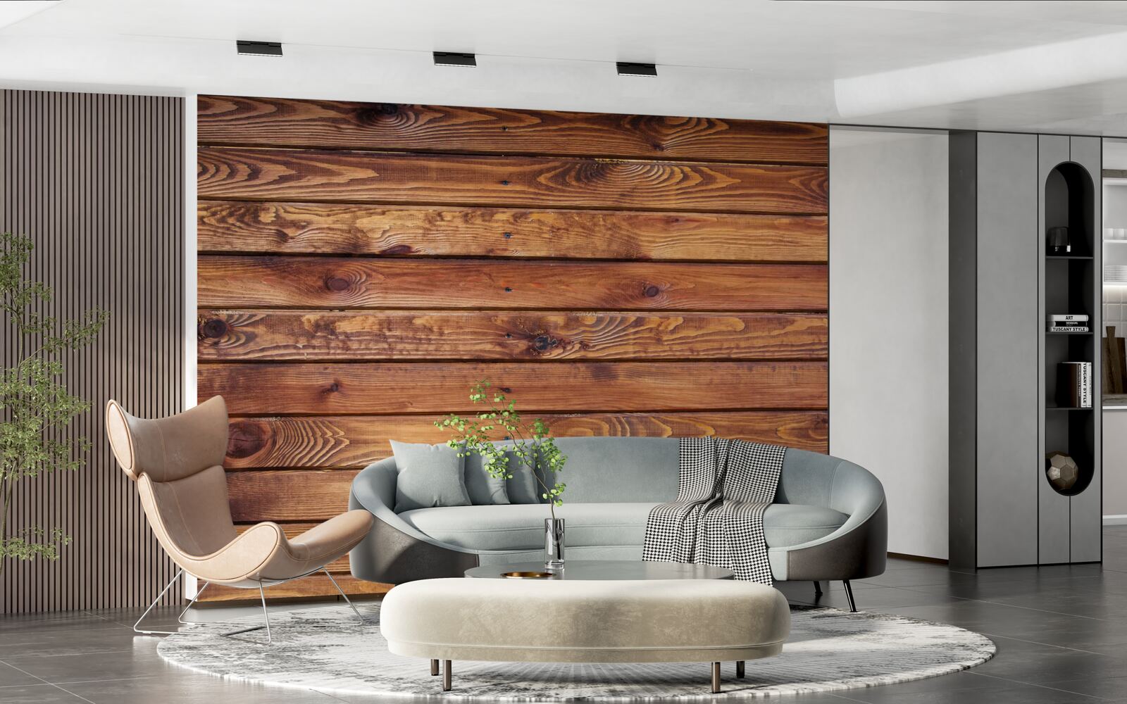 Papier peint texture naturelle du bois