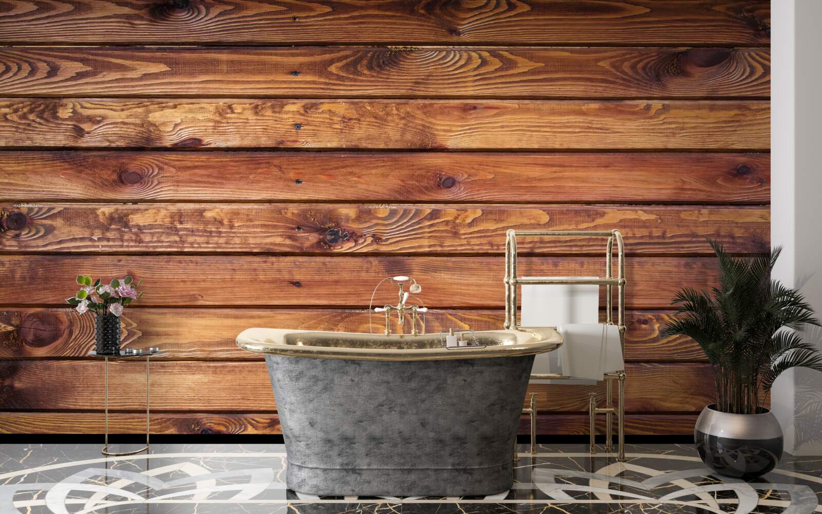 Papier peint texture naturelle du bois