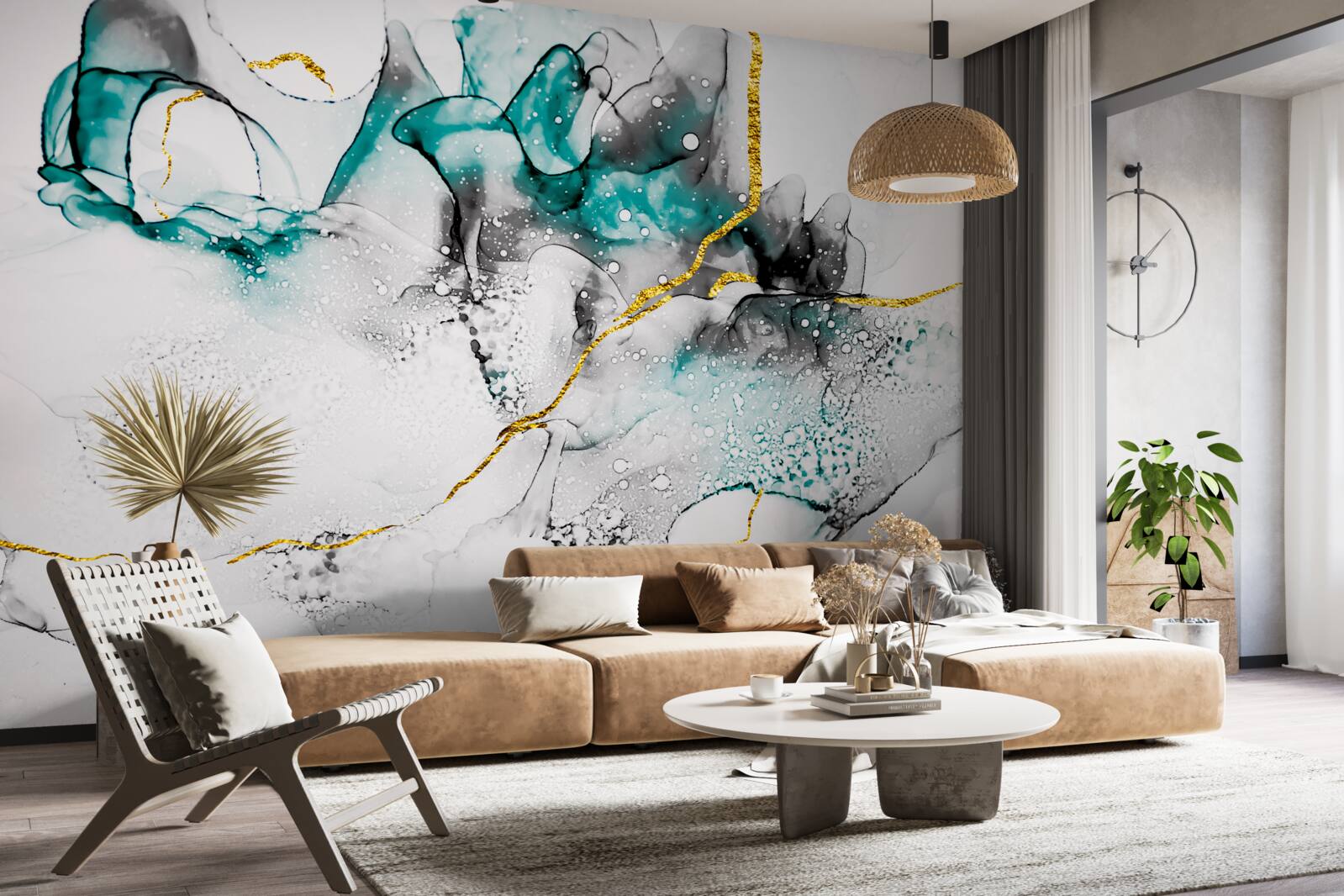 Papier peint acrylique liquide