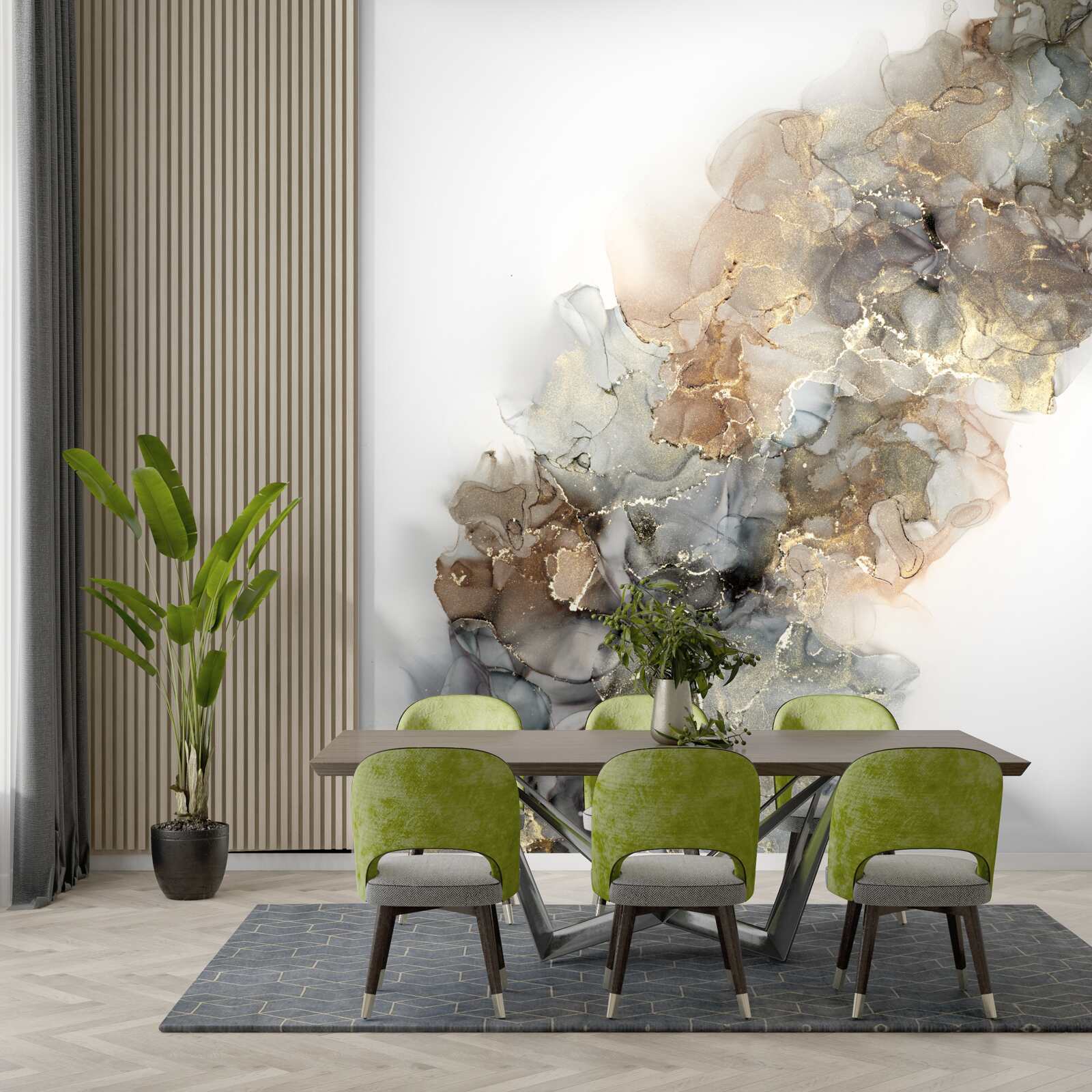 Papier peint atmosphère luxueuse et charmante