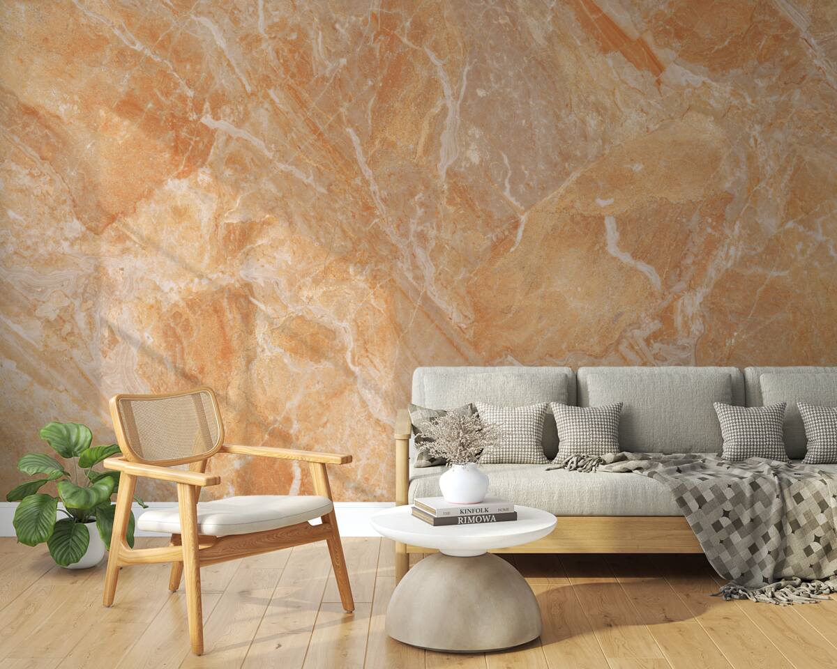 Papier peint fond en onyx dans les tons d'orange