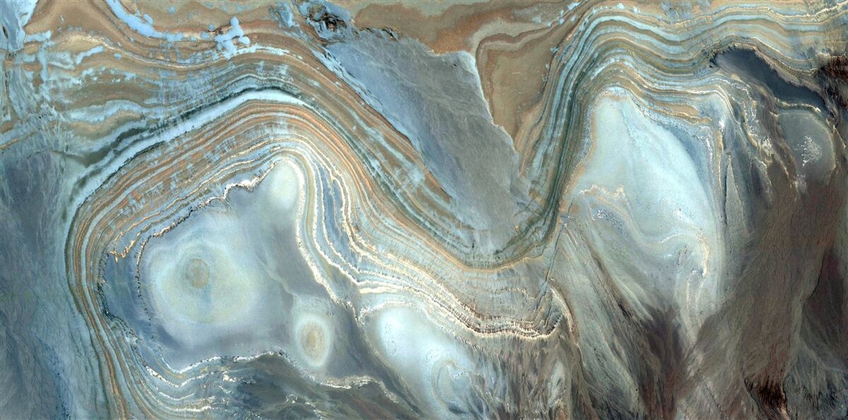 Papier peint topaze bleue fusion