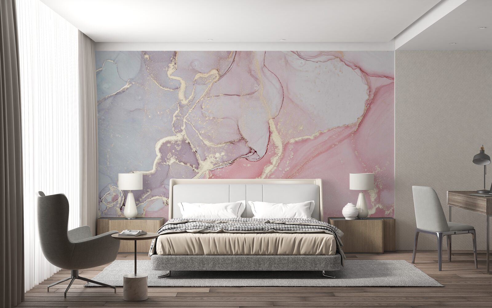 Papier peint colorants alcooliques doux