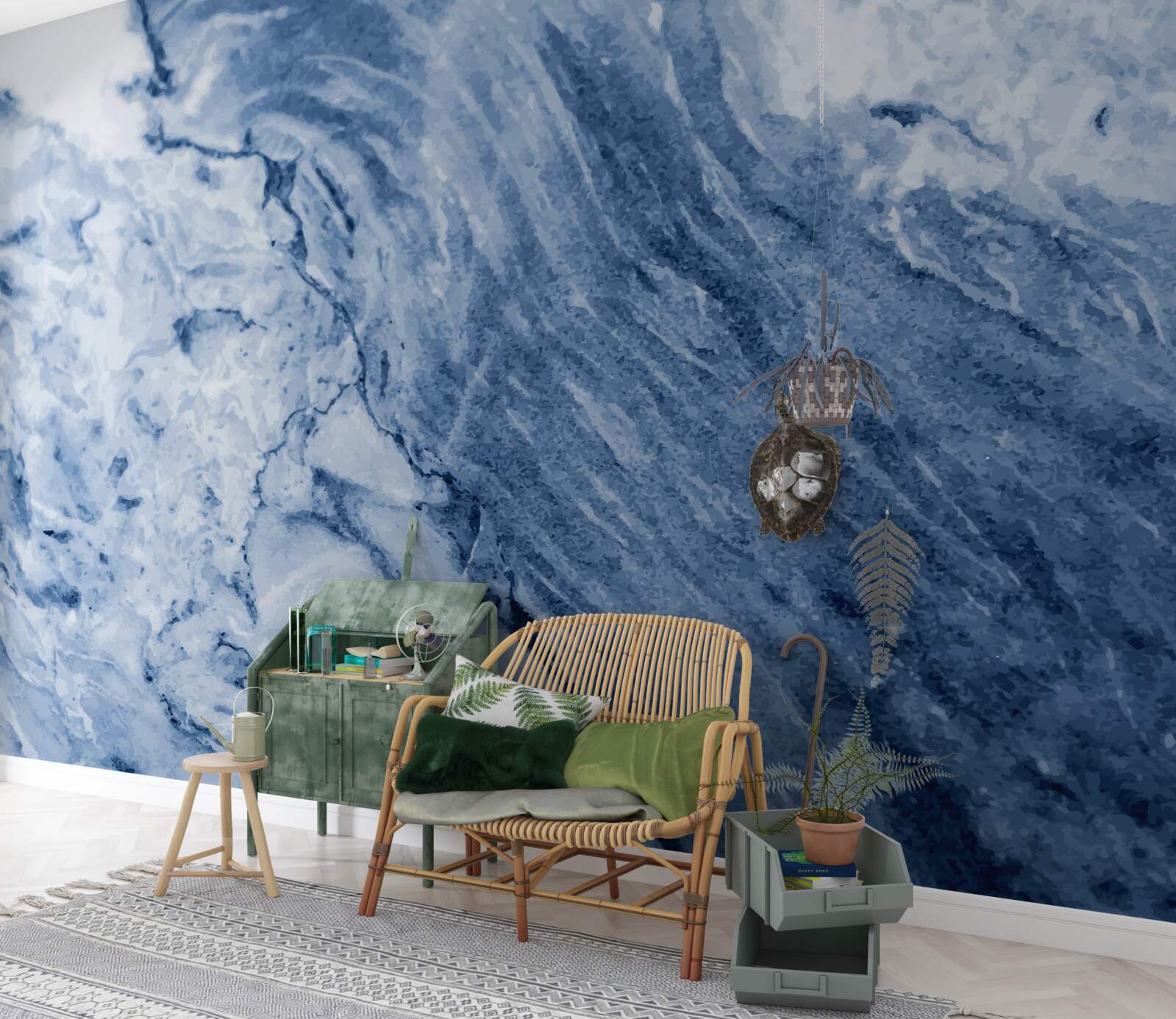 Papier peint formations hivernales à partir d'eau gelée