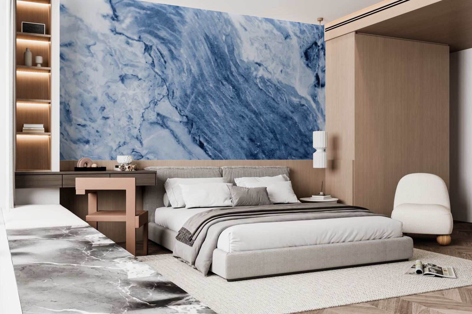 Papier peint formations hivernales à partir d'eau gelée