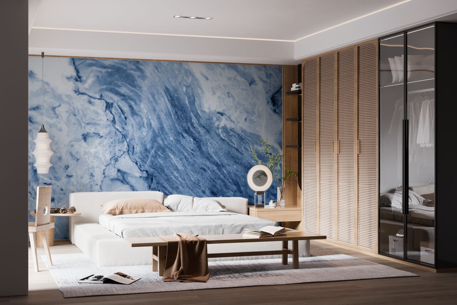 Papier peint formations hivernales à partir d'eau gelée