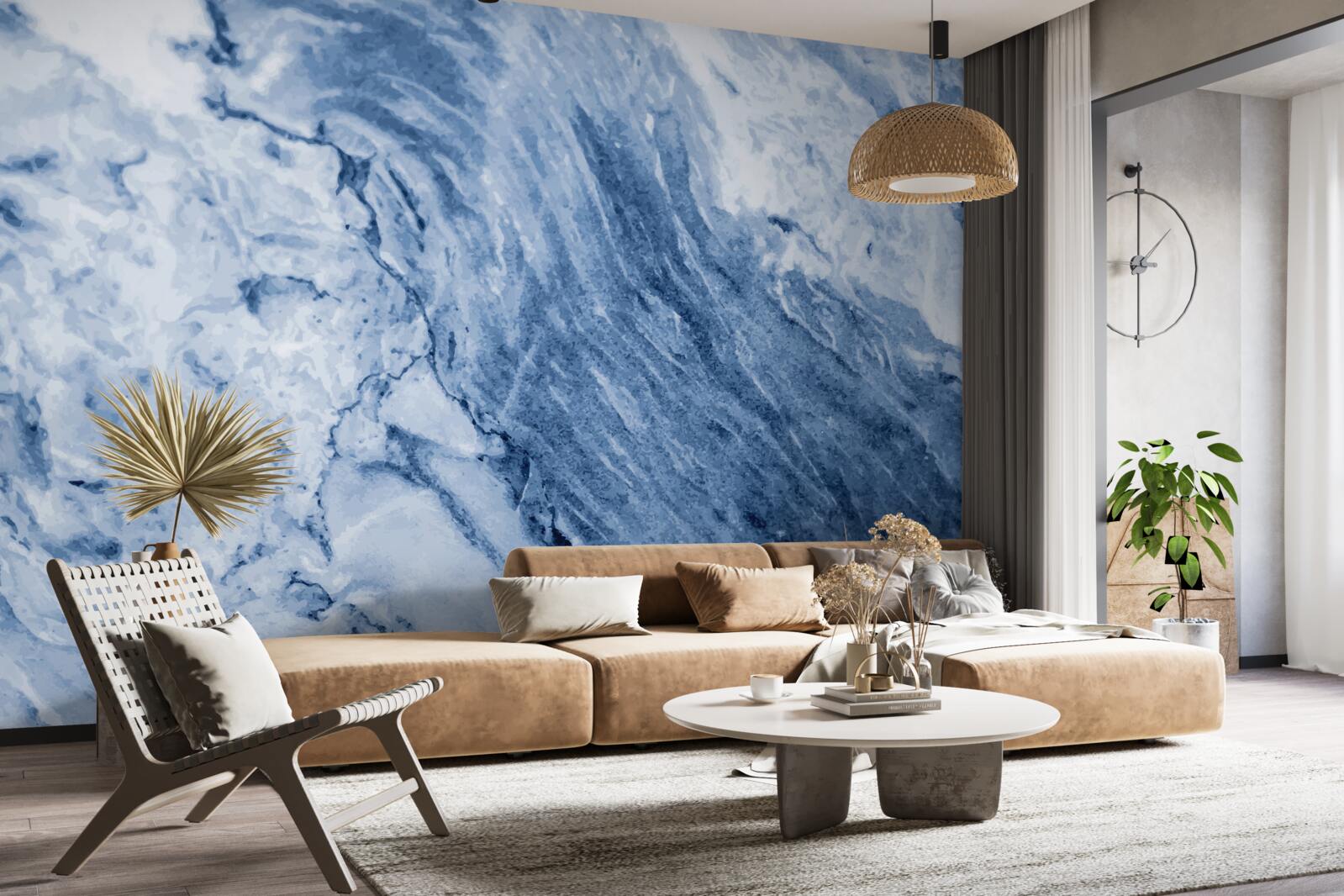 Papier peint formations hivernales à partir d'eau gelée