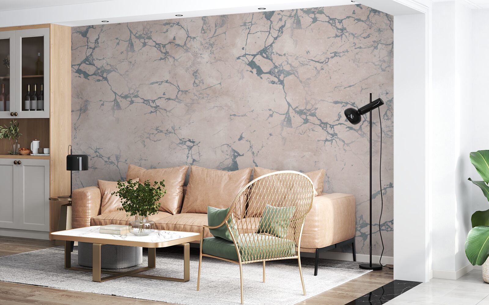 Papier peint texture légèrement marbrée