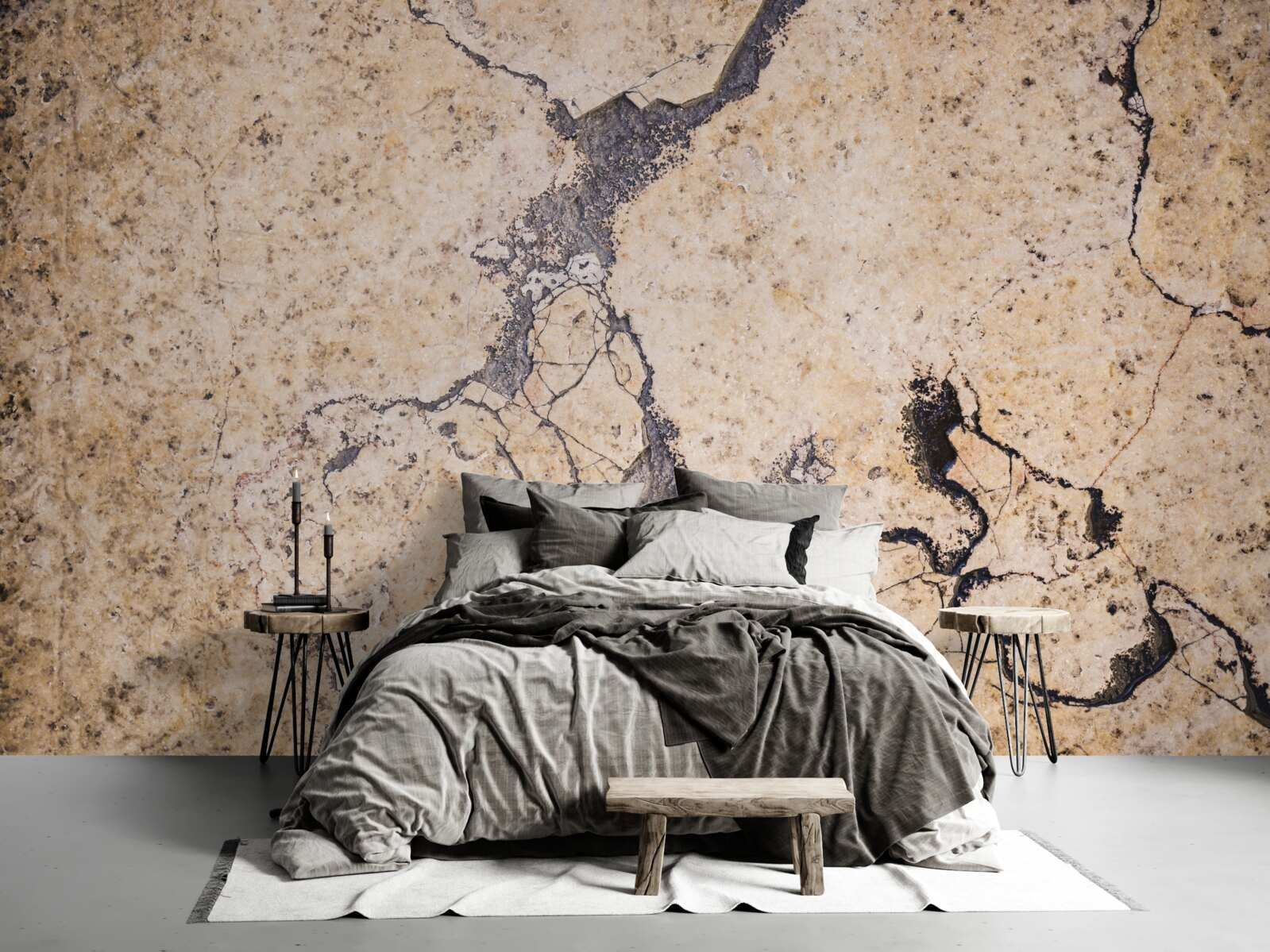 Papier peint abstraction vintage de sable