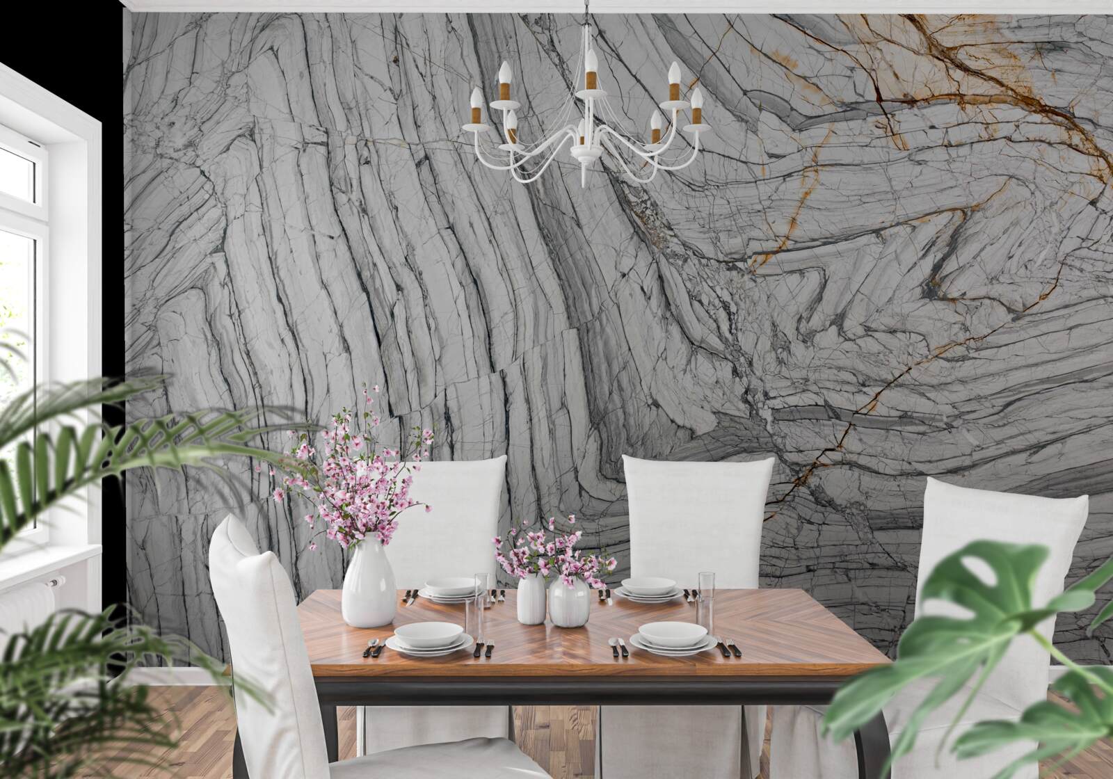 Papier peint l'alliage contient du quartzite