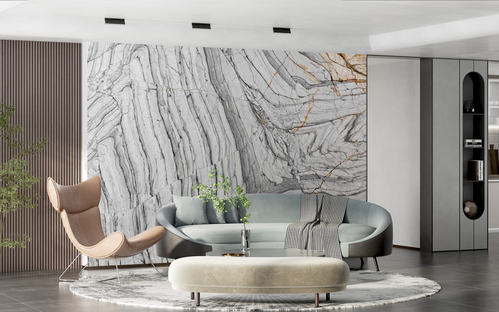 Papier peint l'alliage contient du quartzite