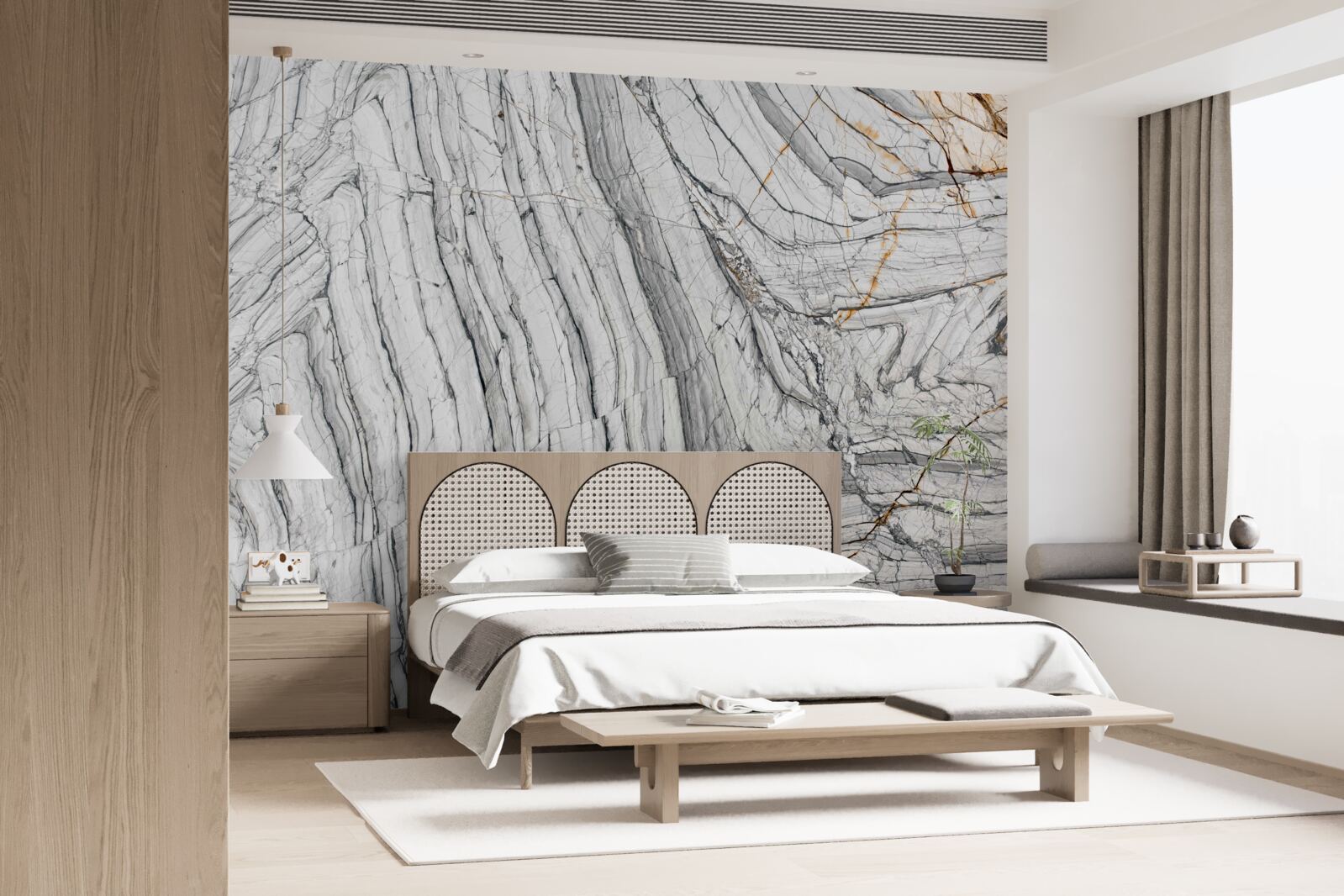 Papier peint l'alliage contient du quartzite