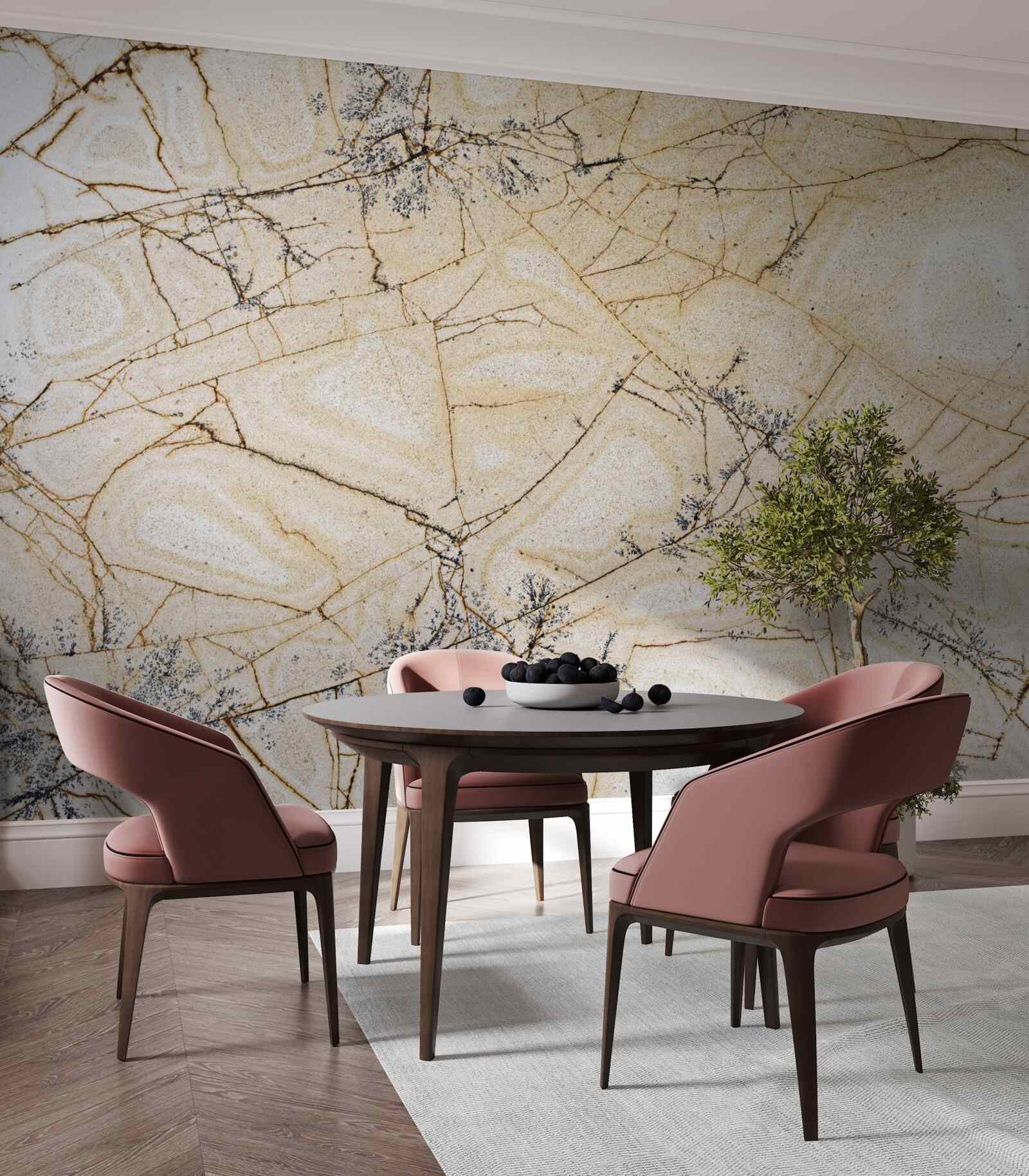 Papier peint la beauté du quartzite clair