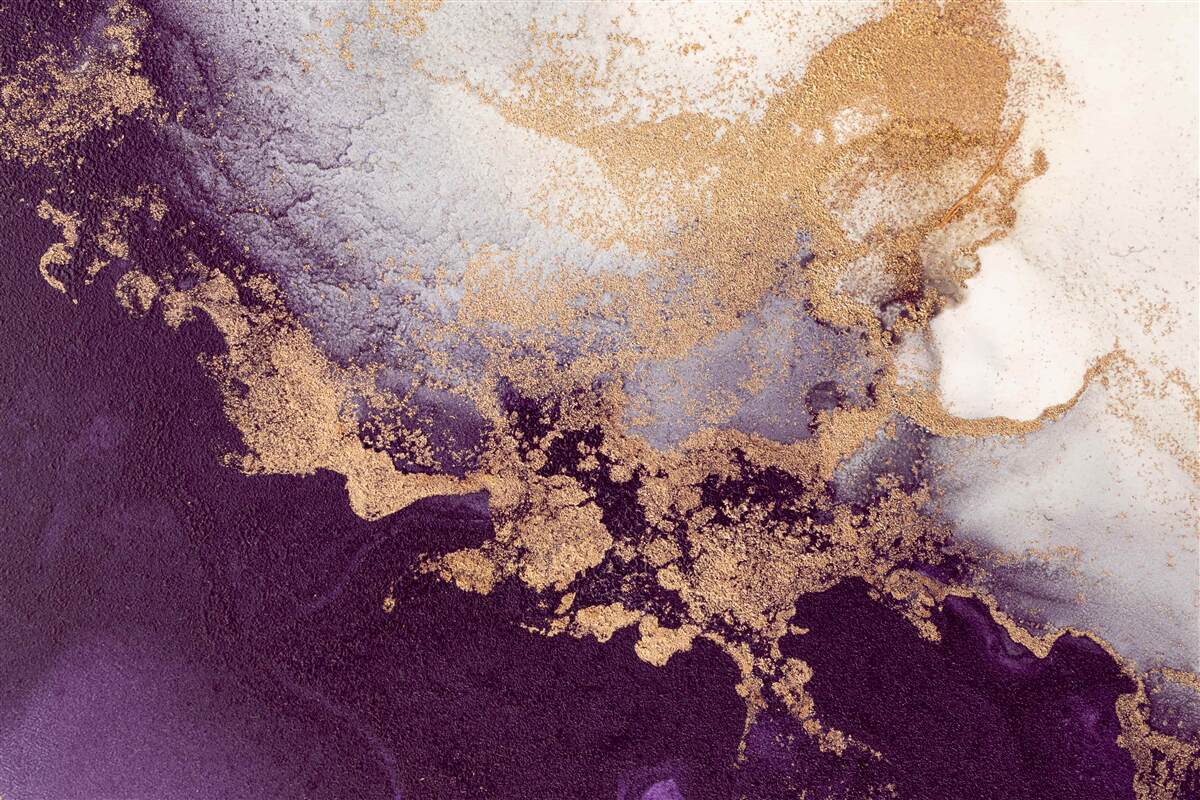 Papier peint or et violet image