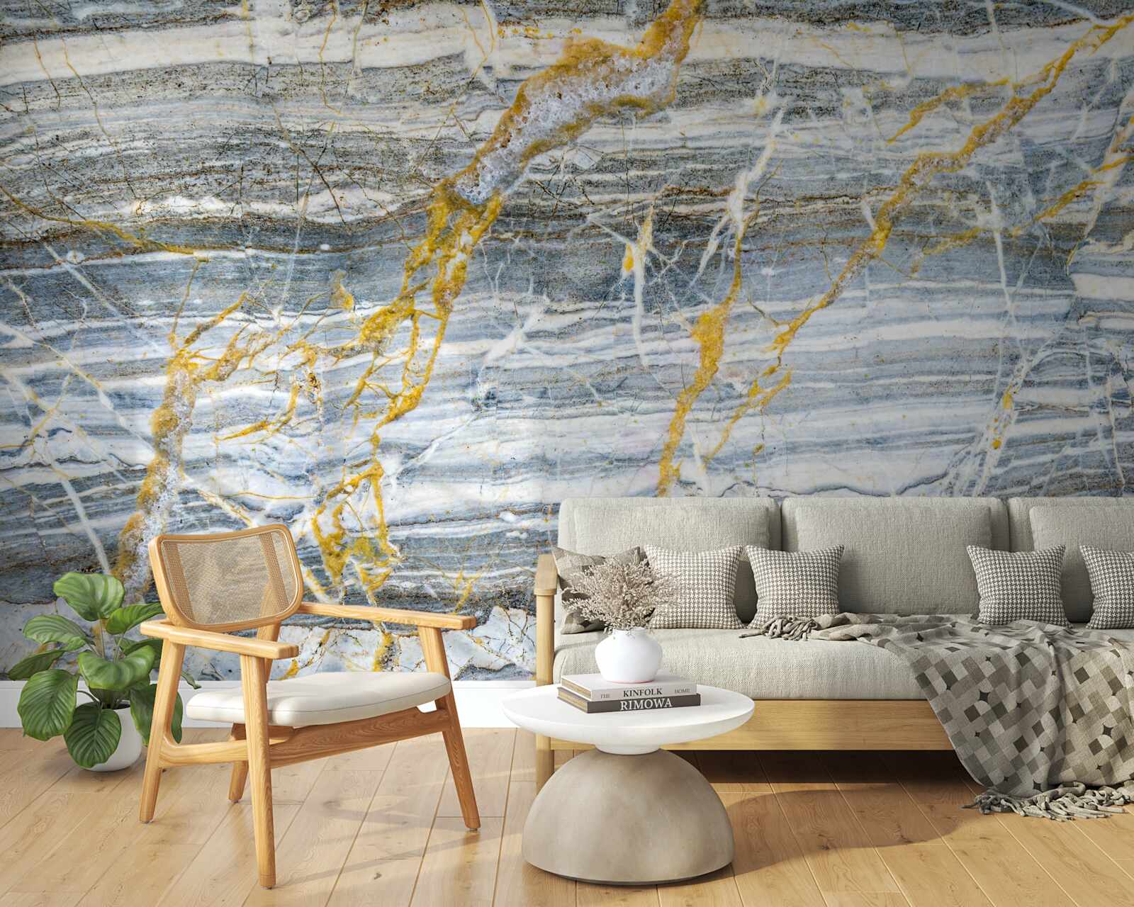 Papier peint marbre onyx