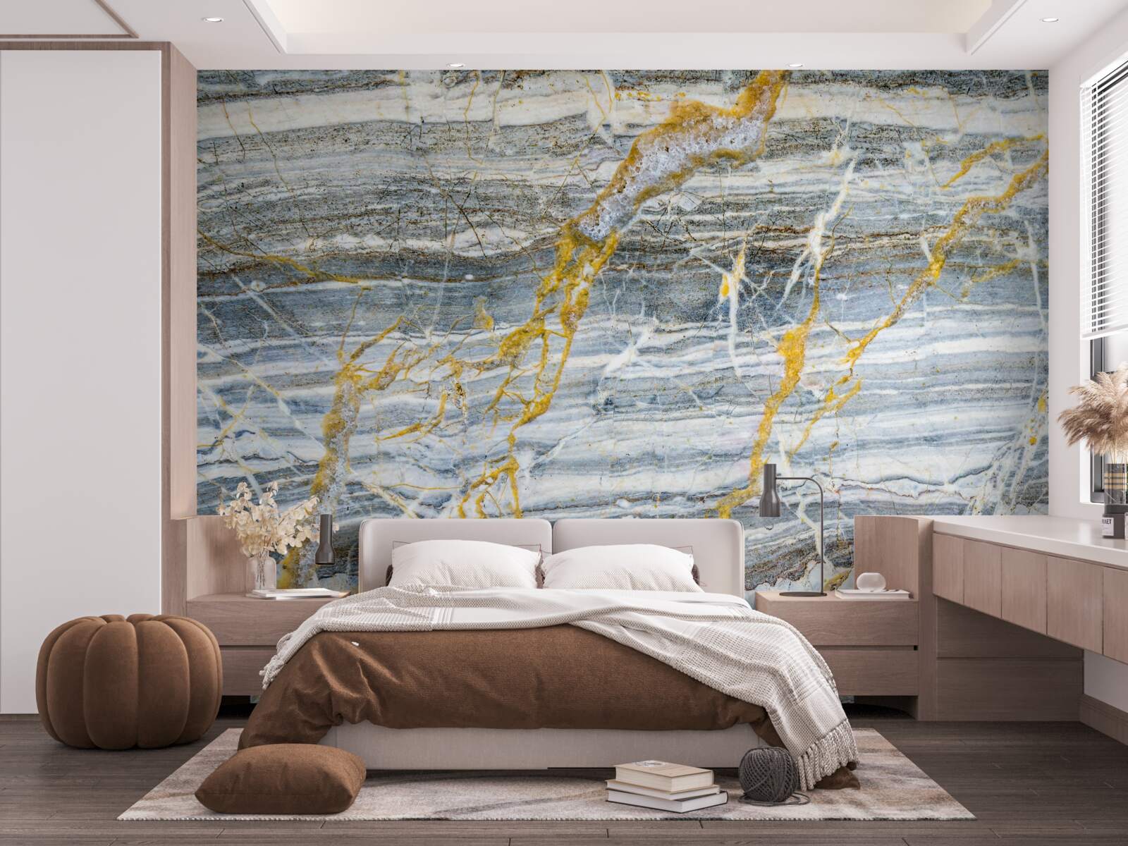 Papier peint marbre onyx