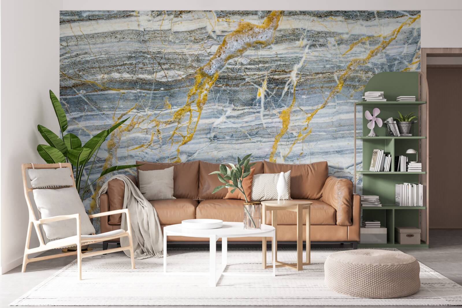 Papier peint marbre onyx