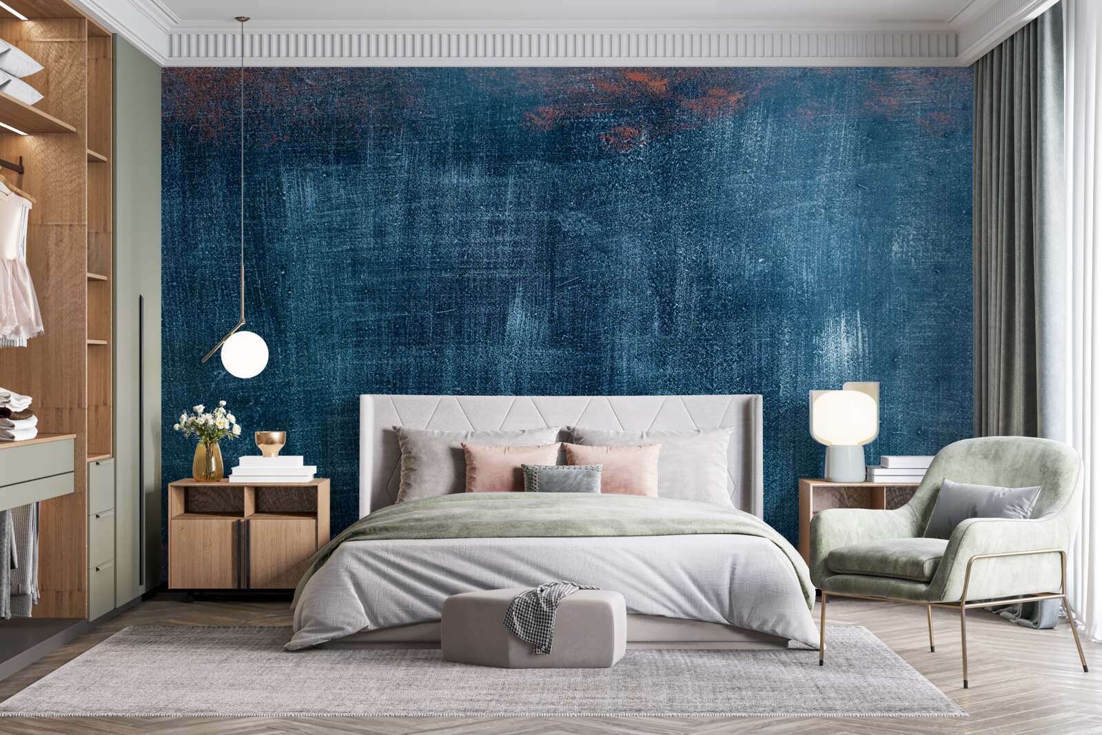 Papier peint l'eau avec le froid abstrait