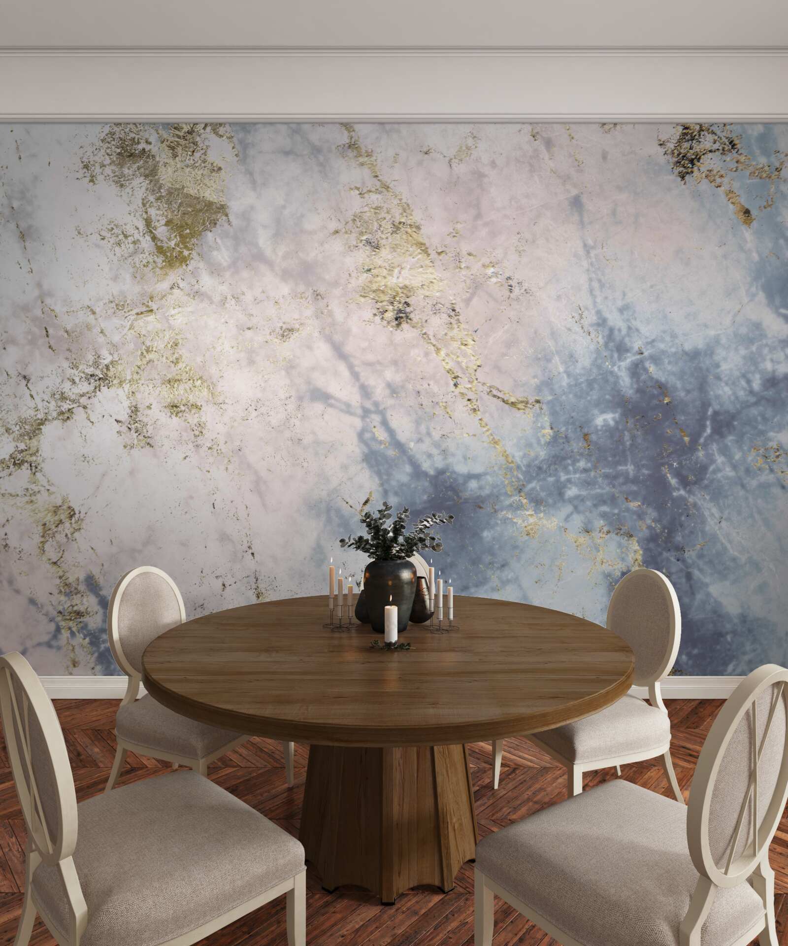 Papier peint pierre marbrière flexible