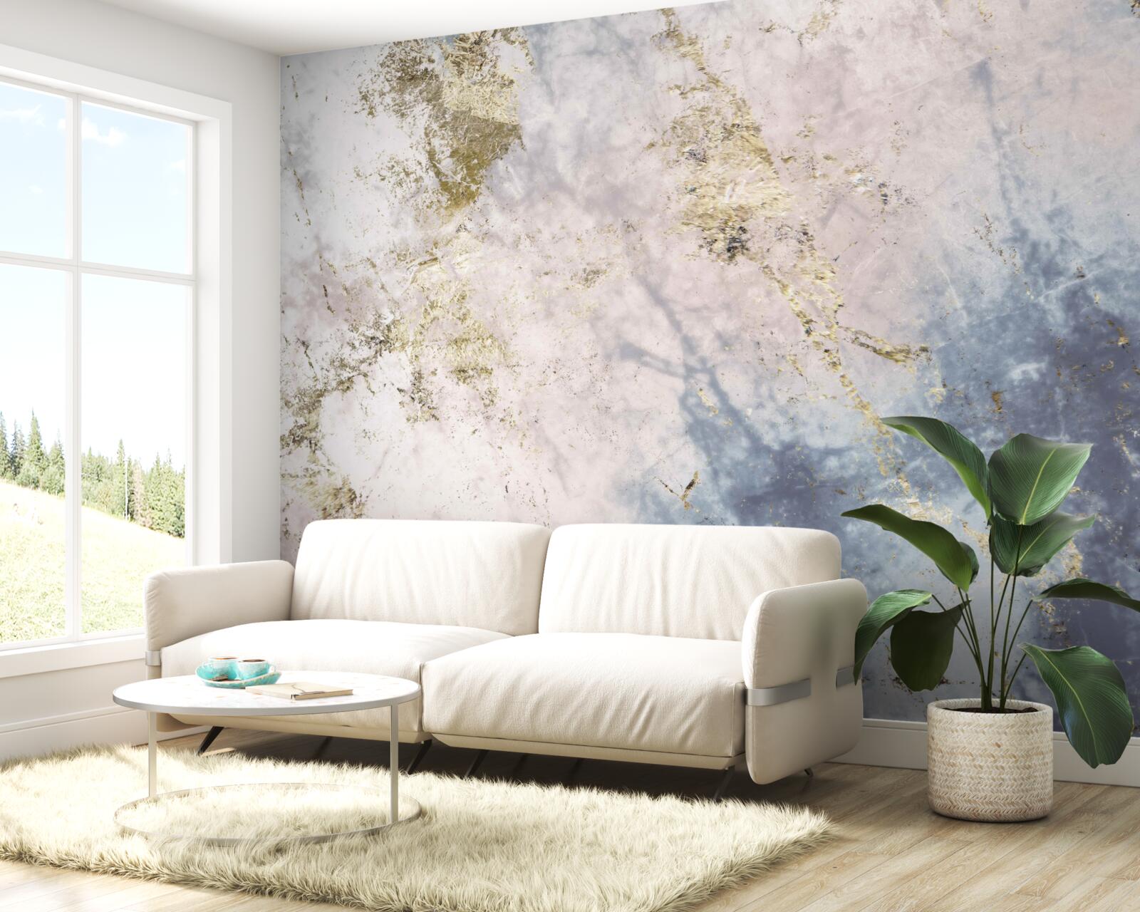 Papier peint pierre marbrière flexible