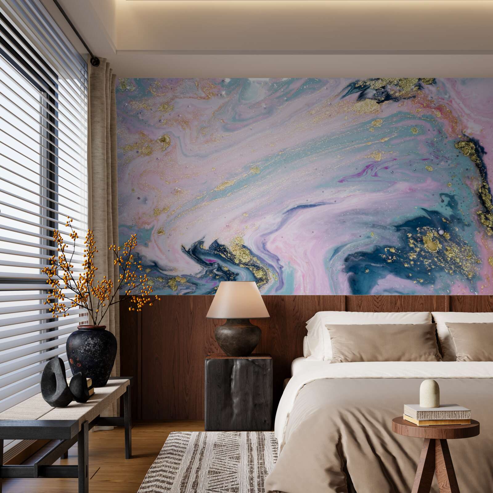 Papier peint différentes couleurs de marbre exquis