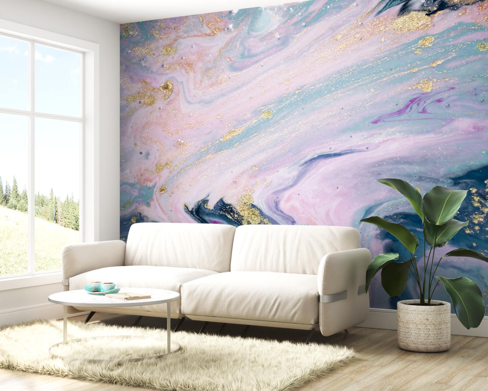 Papier peint différentes couleurs de marbre exquis