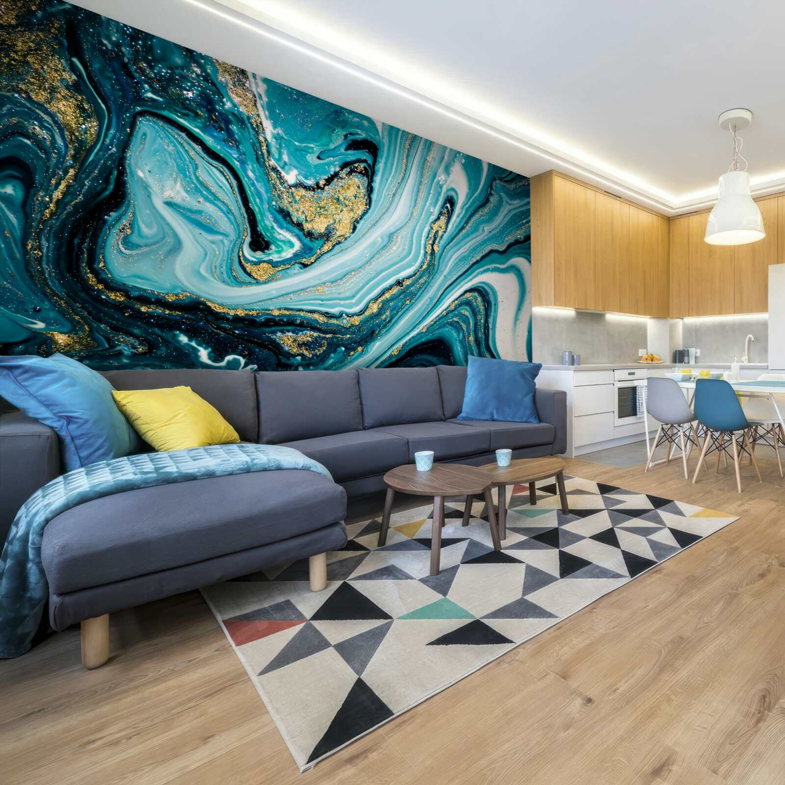 Papier peint l'étendue luxuriante de la mer profonde