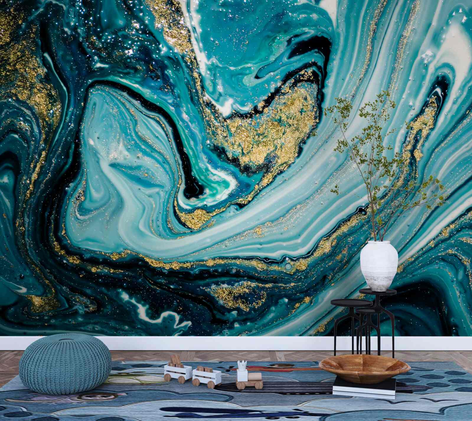 Papier peint l'étendue luxuriante de la mer profonde