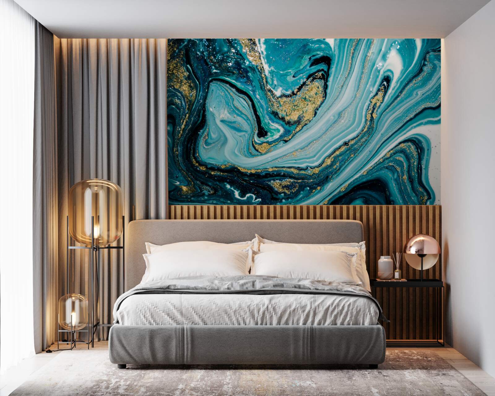 Papier peint l'étendue luxuriante de la mer profonde